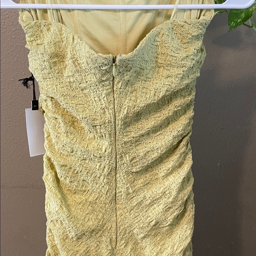 ASTR the label light green lace strapless midi dress - Picture 6 of 9